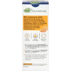 alverde Q10 Night Cream 30+ back packaging
