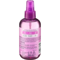 Balea anti frizz spray packaging back ingredients