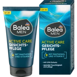 Balea MEN Active Care Face Cream SPF 30 for daily hydration and UV protection