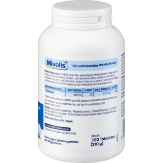 Mivolis Magnesium Tablets nutrition facts and mineral information