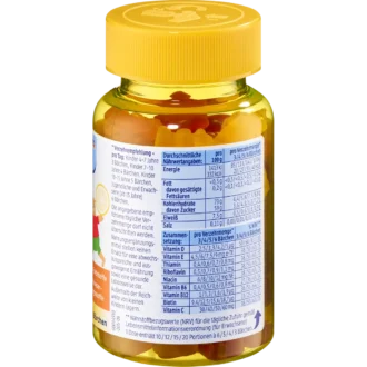 Mivolis Multivitamin Bears for Children nutrition facts and vitamin values