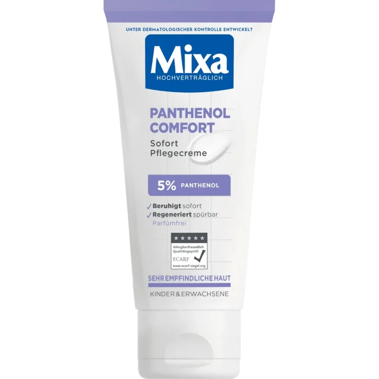 Mixa Panthenol Comfort Multi-Use Cream, 50ml Mixa Panthenol Comfort multi-use cream for dry and sensitive skin face and body tube front