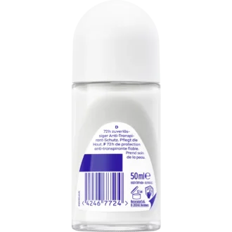 NIVEA Dry Comfort Roll-On 50ml back packaging and ingredients