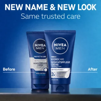 NIVEA MEN Hydro Care Face Cream old and new version