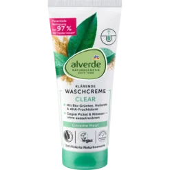 alverde NATURKOSMETIK Clear Cleansing Cream front packaging