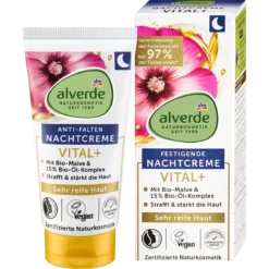 Alverde Vital+ Anti-Wrinkle Night Cream Oil Complex 50 ml for mature skin