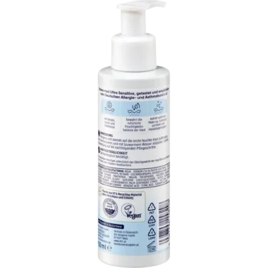Ingredient list of Balea Med Jelly Wash showing microbiome-friendly Inulin