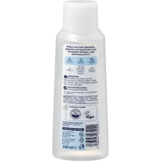 Ingredient list of Balea Med Ultra Sensitive Toner showing fragrance-free formula