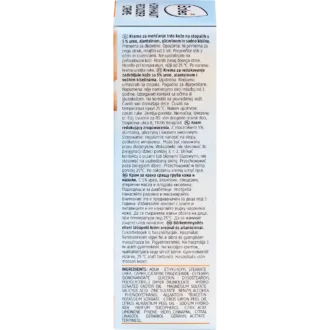 Ingredient list of Callus Reducing Foot Cream showing exfoliating acids