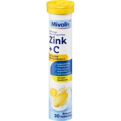 Vitalizing Zinc and Vitamin C effervescent tablets for immune and skin support