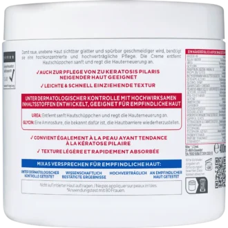 Mixa Urea Cica Repair cream ingredients label