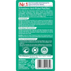 Ingredient list of Pimple Patches featuring Hyaluron and Salicylic Acid