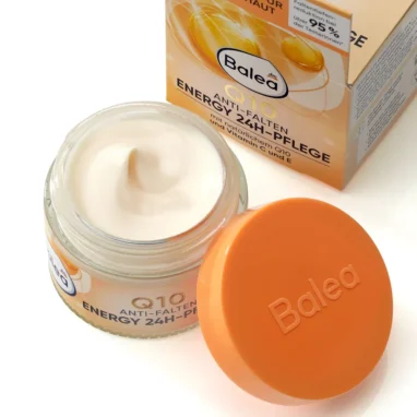 Silky texture of the Balea Q10 Anti-Wrinkle Energy cream