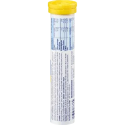 Mivolis DM Zinc + Vit C Effervescent Tablets, 20pc Nutritional facts list of Mivolis Zinc + C showing high Vitamin C content