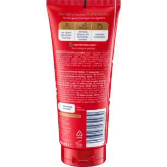 Balea Glamorous Moment Hand Cream, 100 ml Balea Glamorous Moment hand cream packaging back with ingredients