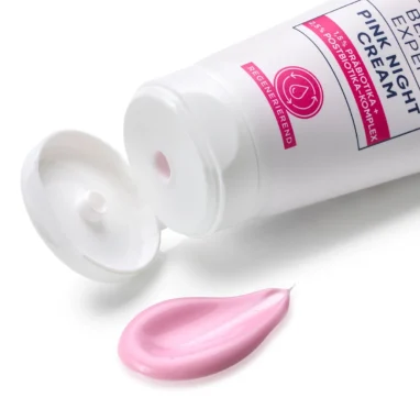 Balea Beauty Expert Pink Night Cream texture detail