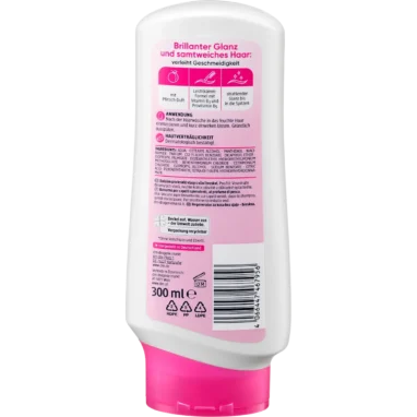 Balea Silky Shine Conditioner back packaging with product details