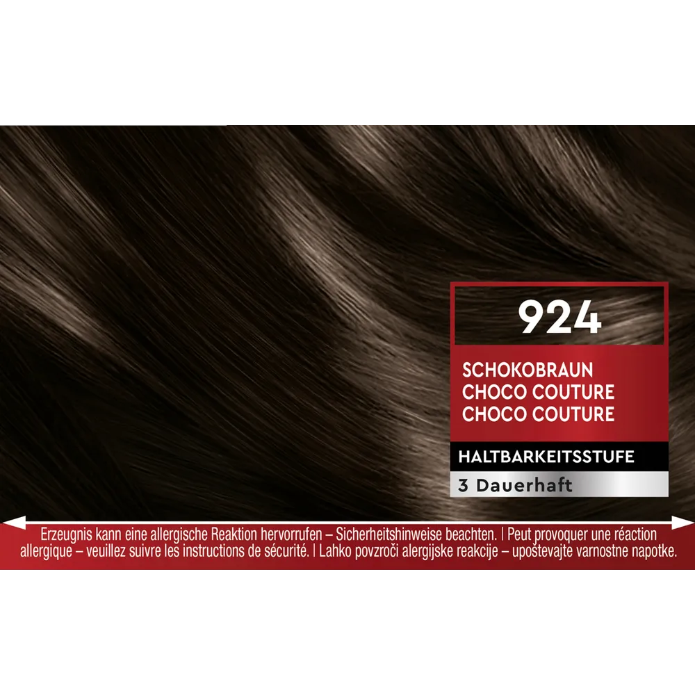 Schwarzkopf Brillance 924 Chocolate Brown Schwarzkopf Brillance 924 Chocolate Brown hair color shade swatch