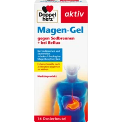Doppelherz Stomach Gel sachets front packaging heartburn reflux relief