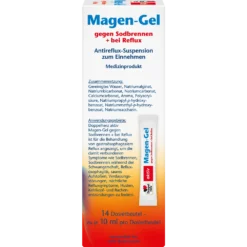 Doppelherz Active Stomach Gel, 14pc Doppelherz Stomach Gel back packaging ingredients instructions dosage