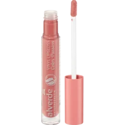 alverde NATURKOSMETIK Lipgloss Vinyl Color Passion 20, 4 ml – vegan, NaTrue-certified, high-gloss lip gloss