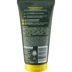 Balea Men ultra strong hair gel back packaging ingredients