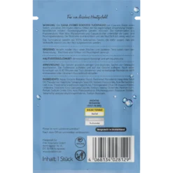 ISANA Hydro Booster Mask ingredients packaging back