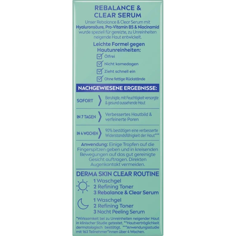 NIVEA Derma Skin Clear Rebalance Serum Back