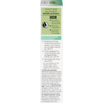 alverde NATURKOSMETIK Anti-Pimple SOS Serum Clear back packaging