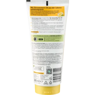 alverde Lemon Dream Body Lotion back packaging ingredients and details