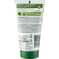 alverde Olive Hand Cream back packaging ingredients and details