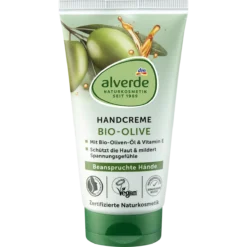 alverde NATURKOSMETIK Olive Hand Cream front packaging