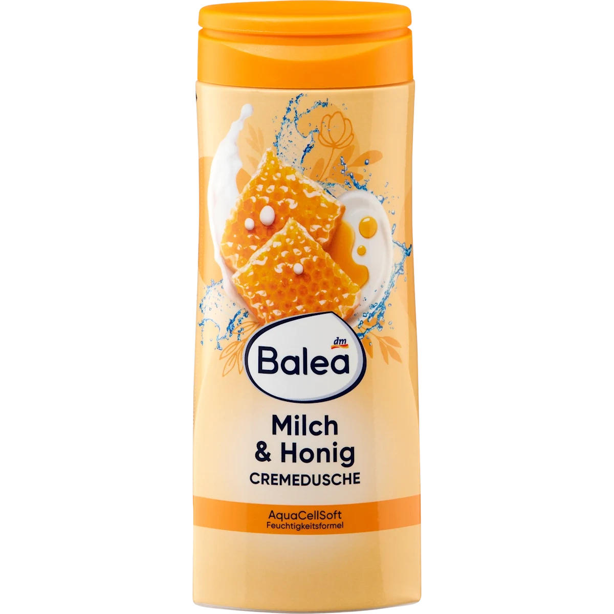 Balea Milk & Honey Shower Cream, 300ml Balea Milk and Honey Cream Shower 300 ml front