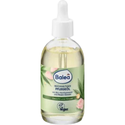 Balea Rich Care Oil 100 ml with organic hemp seed oil and rose extract for face and body