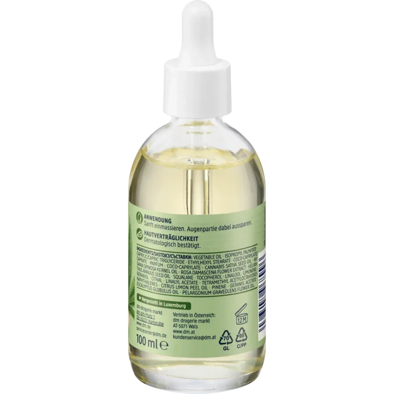 Balea Rich Care Face & Body Oil, 100 ml Balea Rich Care Oil | Nourishing Face & Body Care 100 ml - Back