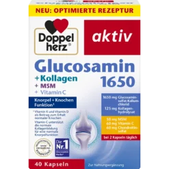 Doppelherz Glucosamin 1650 Collagen, 40 Capsules