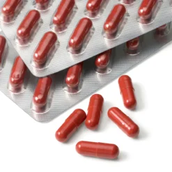 Mivolis Eye Extra supplement detail highlighting 25 mg lutein, 1.25 mg zeaxanthin and vitamins for normal vision