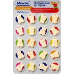 Mivolis Multivitamin Chewable Tablets for Children 20 pcs front packaging