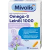 Mivolis Omega-3 Flaxseed Oil 1000 Capsules, 30 pc Mivolis Omega-3 Flaxseed Oil 1000 vegan capsules with ALA and vitamins, 30 capsules