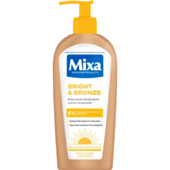 Mixa Bright Bronze self tanning body lotion with DHA for natural glow