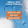 NIVEA Derma Skin Clear Exfoliating Scrub 150 ml with salicylic acid and niacinamide for blemish-prone skin - key ingredients