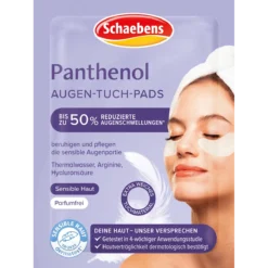 Schaebens Panthenol Eye Sheet Pads for sensitive skin, front view