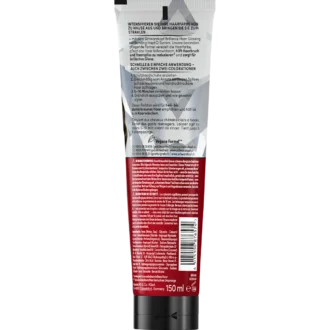 Back of Schwarzkopf Brillance Chocolate Brown Hair Glossing 150 ml with directions