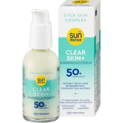 SUNDANCE Clear Skin Face Sun Serum SPF 50+ front packaging