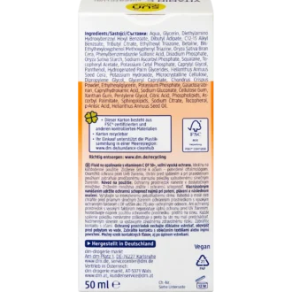 Back view of Sundance Face Sun Fluid Vitamin C SPF 50