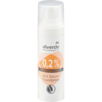Alverde 3in Foundation with 0,2% Squalan Alverde 3in1 Serum Foundation with 0.2 percent squalane and natural coverage