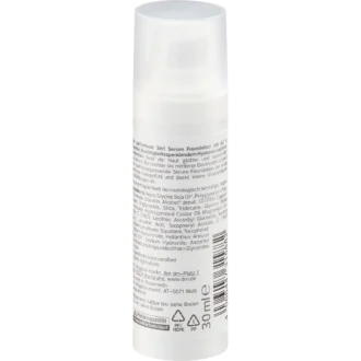 Alverde Serum Foundation ingredients and packaging back view