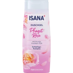 ISANA Peony shower gel with refreshing floral fragrance