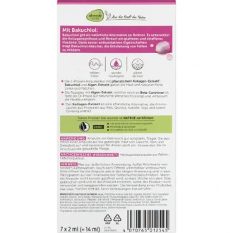 Alverde Collagen Boost Ampoule Treatment 7x2 ml, 14 ml back view