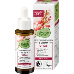 Alverde Vital Dark Spot Serum 30 ml with 1% vitamin C and organic lupine peptides